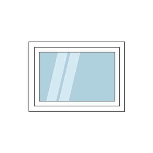 Kippfenster 80x60, weiß